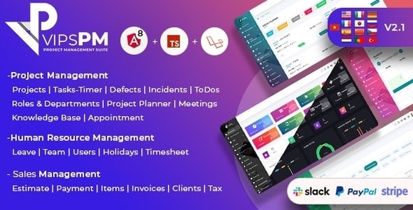 VipsPM v2.1 – Project Management Suite – Laravel PHP Script