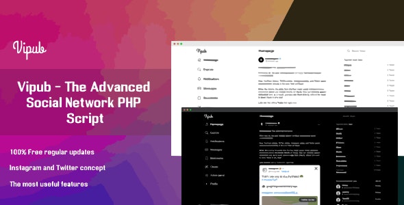 Vipub v1.3 – The Advanced Social Network PHP Script