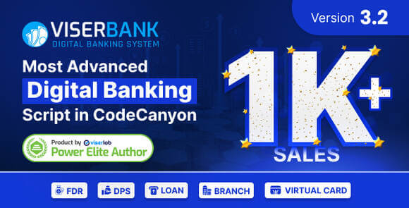 ViserBank v3.3 Nulled – Digital Banking System PHP Script