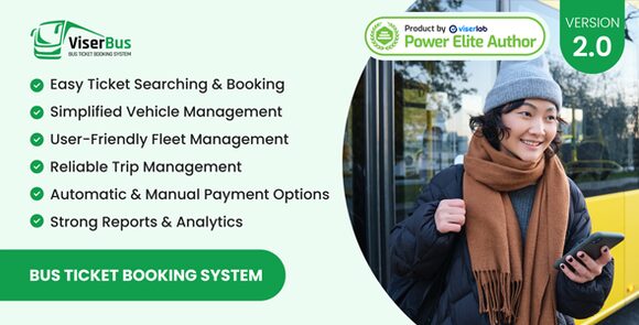 ViserBus v2.0 Nulled – Bus Ticket Booking System PHP Script