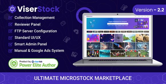 ViserStock v2.2 Nulled – Ultimate Microstock Marketplace PHP Script