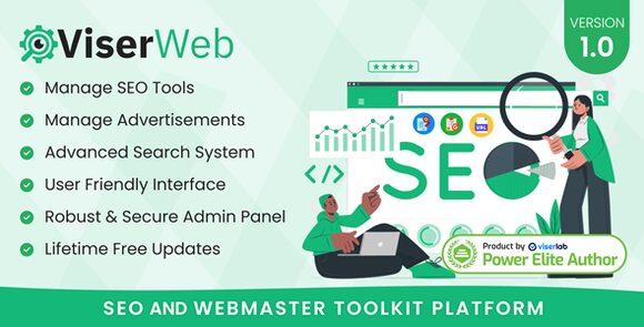ViserWeb v1.0 Nulled – SEO and Webmaster Toolkit Platform PHP Script