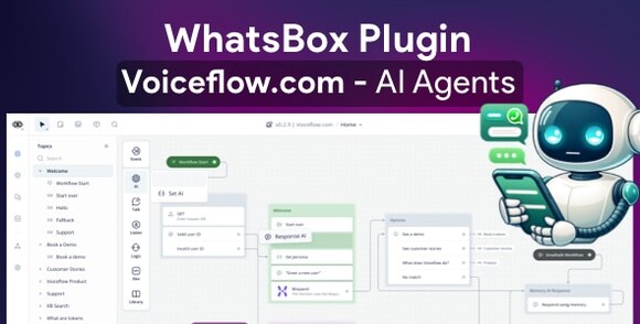 VoiceFlow AI agent for WhatsApp v1.2 – Plugin for WhatsBox