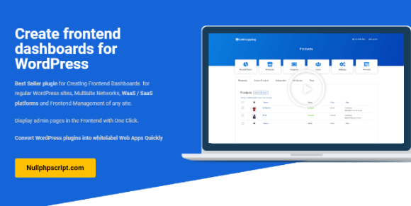 WP Frontend Admin Premium v1.19.0 Nulled – WordPress Plugin