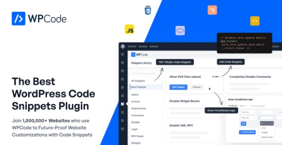 WPCode Pro v2.0.13.1 – The Best WordPress Code Snippets Plugin Free