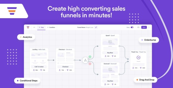WPFunnels Pro v1.8.10 Nulled – Drag & Drop Sales Funnel Builder for WordPress Plugin + Addons