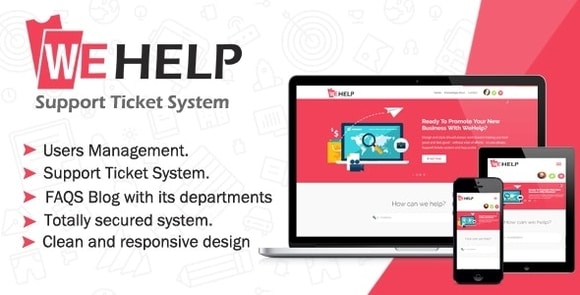 WeHelp v3.7 – Ticket Support System PHP Script