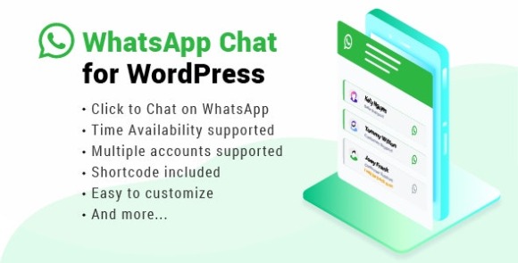 WhatsApp Chat for WordPress v3.1.9 – WP Plugin