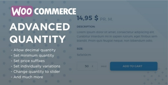 WooCommerce Advanced Quantity v3.0.6 – WordPress Plugin