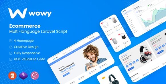 Wowy v1.30.9 Nulled – Multi-language Laravel eCommerce Script