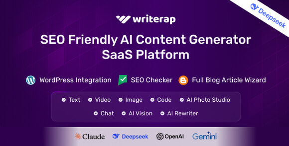 Writerap v1.5.1 – AI Content Generator with SEO Optimizer SaaS Application