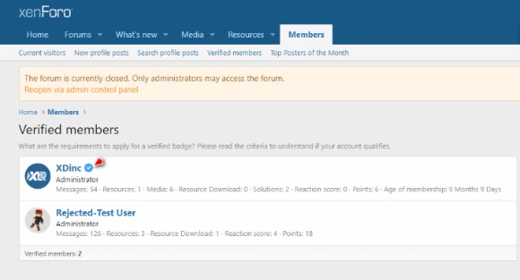 XenForo 2FA Verified Users v1.0.2 Addon