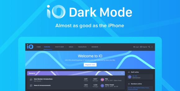 XenForo iO Dark Mode Theme v2.2.12.0