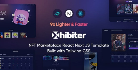 Xhibiter v1.7.1 – NFT Marketplace HTML Template Free