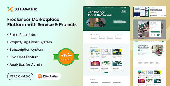 Xilancer v4.0.0 Nulled – Freelancer Marketplace Platform with Services & Projects Script