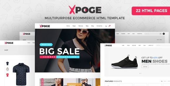 Xpoge v1.0 – Multipurpose eCommerce HTML Template Free