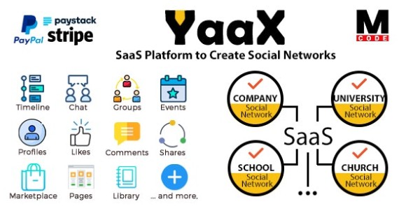 YaaX v1.4.0 – SaaS Platform to Create Social Networks PHP Script