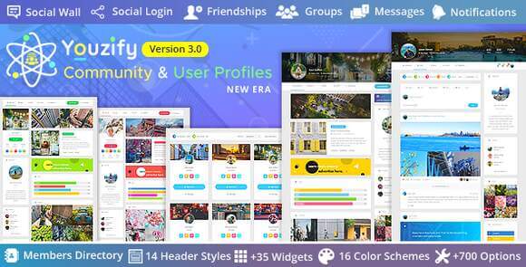 Youzify (formerly Youzer) v3.6.1 – BuddyPress Community & WordPress User Profile Plugin