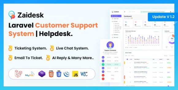 Zaidesk v2.6 Nulled – Customer Support System | Helpdesk | Support Ticket Script