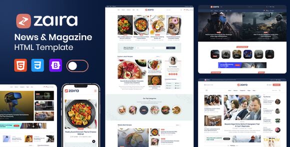 Zaira – News Magazine HTML Template + RTL