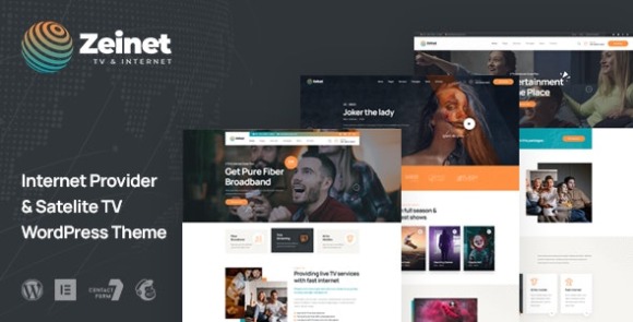 Zeinet v1.0 – Internet Provider & Satellite TV WordPress Theme Free