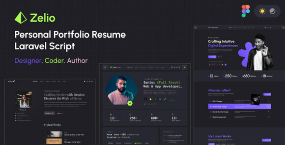 Zelio v1.1.9 Nulled – Personal Portfolio Resume Laravel Script