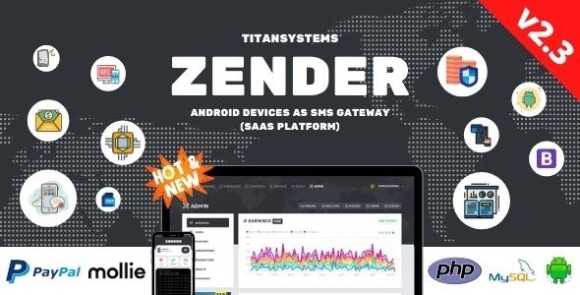 Zender v3.3.4 – Android Mobile Devices as SMS Gateway (SaaS Platform) PHP Script