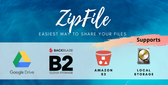 ZipFile v2.6 – File Sharing Made Easy & Profitable. Use Google Drive, S3 and Backblaze to Host Files Laravel PHP Script