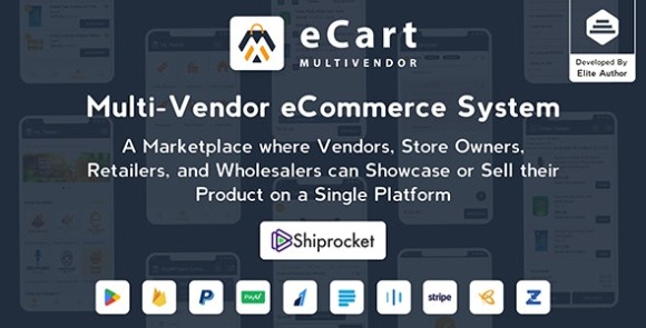 eCart v5.0.0 Nulled – Multi Vendor eCommerce System App Source