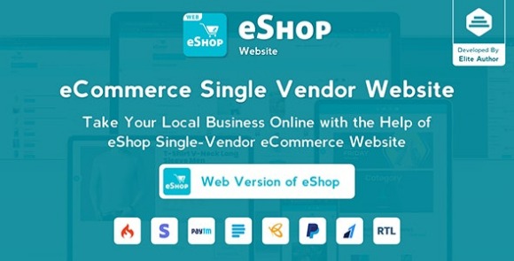 eShop Web v4.4.4 Nulled – eCommerce Single Vendor Website | eCommerce Store Website PHP Script