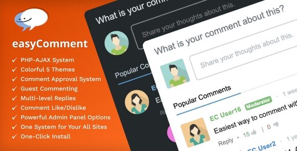easyComment v3.0.0 – PHP Comment Script for Website