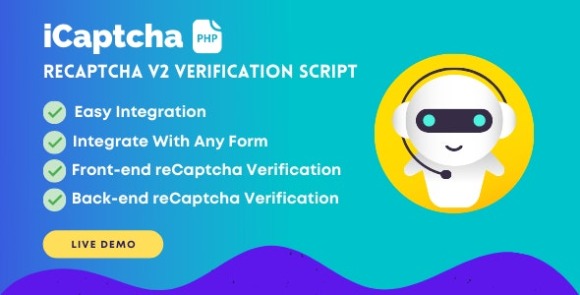 iCaptcha v1.0 – Frontend & Backend reCaptcha Verification Script