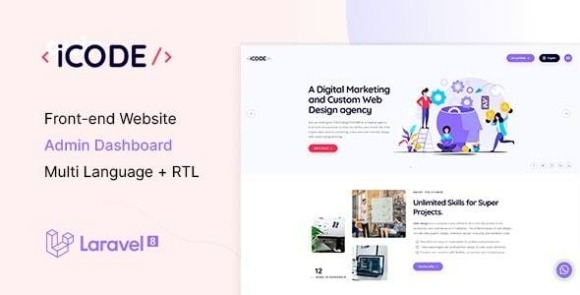 iCode v1.0 – Multipurpose Website CMS & Creative Agency Management System PHP Script