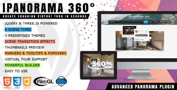 iPanorama 360° v1.7.0 – Virtual Tour Builder for WordPress Plugin