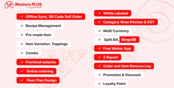 iRestora PLUS v7.6 Nulled – Next Gen Restaurant POS PHP Script