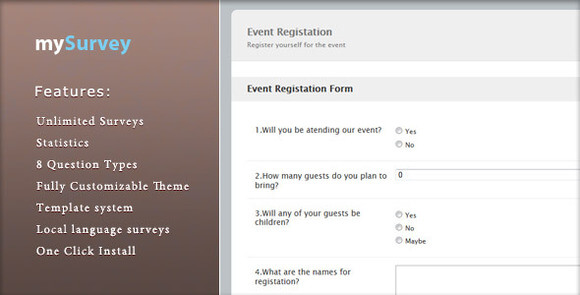 mySurvey v1.5 – PHP Script