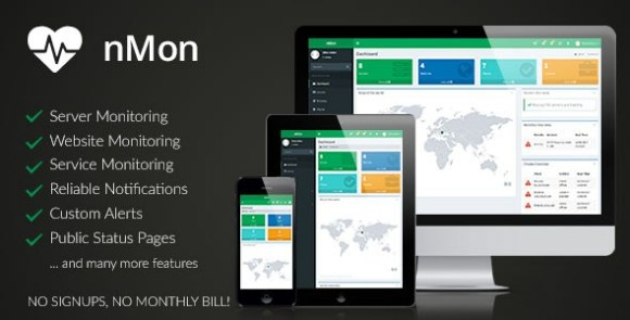 nMon v1.12 – Website, Service & Server Monitoring PHP Script