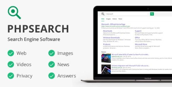 phpSearch v5.2.0 – Search Engine Platform PHP Script