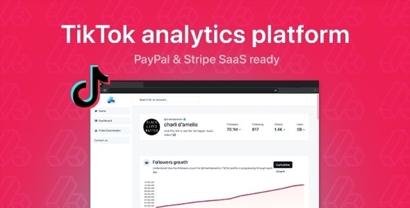 phpStatistics v2.0 – TikTok Analytics Platform (SAAS Ready) Nulled Script