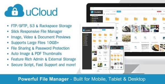 uCloud v2.1.1 – File Hosting Script – Securely Manage, Preview & Share Your Files PHP Script