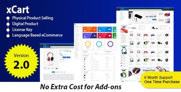 xCart v2.1 – Multi-vendor eCommerce CMS Platform Nulled